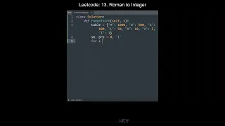 Leetcode 13 Roman to Integer in Python Python Leetcode Python Coding Tutorial Python ASMR