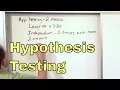 01 - Hypothesis Testing