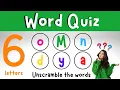 Scrambled Word Quiz Jumbled Word Game 6 Letter Words 4K
