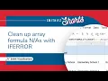 Google Sheets Sample Data Fix Errors