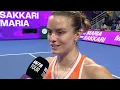 Maria Sakkari Powerful Post-Match Interview Emotional Words After the Match