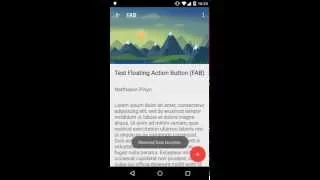 Android Floating Action Button FAB