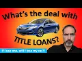 Should you avoid title loans