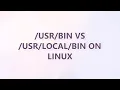 vs bin on Linux 3 SOLUTIONS