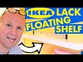 How to put up my IKEA LACK SHELF or not INSTALL FLOATING SHELF
