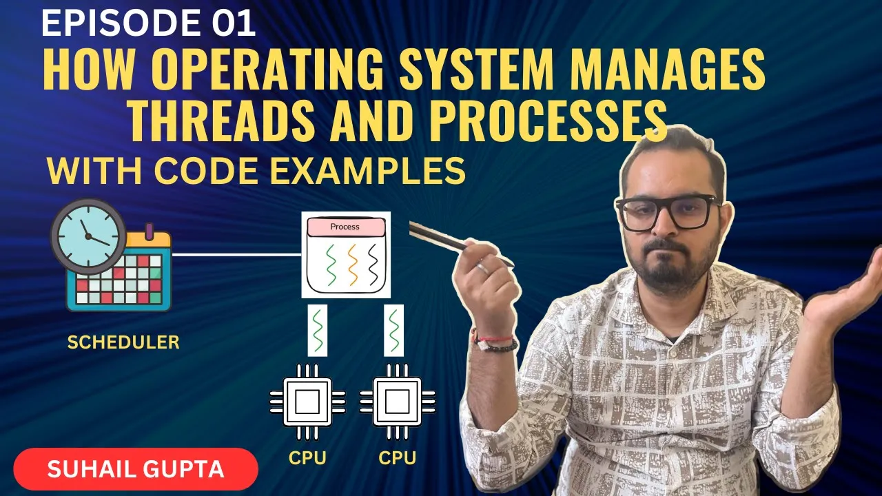 01 How OS manages PROCESSES and THREADS? | Concurrency, Parallelism, System Calls Explained in depth