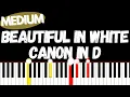 Download Lagu Shane Filan - Beautiful in White X canon in D Medium piano tutorial