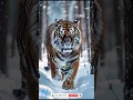 Download Lagu 4K AI Art Lookbook ｜ Majestic Siberian Tiger Roaming a Snowy Wonderland Short