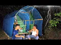 Download Lagu Bermalam dihutan diguyur hujan deras, fishing camping, relaxing rain sound 