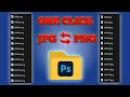 Batch Convert PNG to JPG With ONE Click Photoshop Tutorial