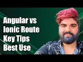 Angular Routing vs Ionic Routing Key Differences and Best Practices Explained
