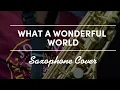 Download Lagu What a wonderful world by Louis Amstrong saxophone cover