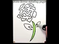 Rose flower free coloring page