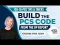 ICD-10-PCS Coding How to Code a Posterior Spinal Fusion From the Op Report