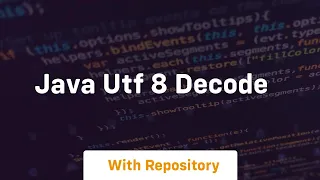 java utf 8 decode