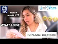 Paying OnlyFans TAXES for the FIRST TIME with 14 streams of income how much money I REALLY OWE
