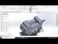 machine vice design and assembly in solidworks