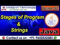 Java Demo 02 Stages of Program in Java Strings in Java Java tutorial for Beginners