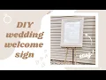 DIY MIRROR WEDDING SIGN Cricut Welcome Wedding Sign - DIY Wedding Decor with Cricut