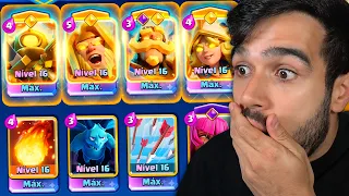 COLOQUEI TODOS OS HERÓIS NO MESMO DECK E FUNCIONOU!! CLASH ROYALE