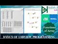 LabVIEW Tutorial Functions of Array Part3 Basics of LabVIEW Programming