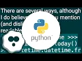 Convert date to datetime in Python