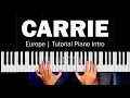 Download Lagu Carrie - Europe | Tutorial Piano Intro - Diego Lucchesi