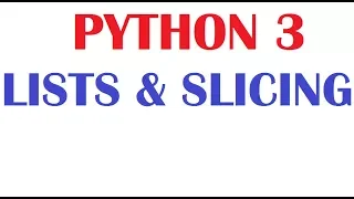 Python Tutorial For Beginners Lesson6 List Slice or Slicing