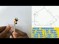 How to draw an Irregular POLYGON Pentagon Technical Drawing