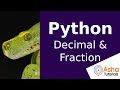 Python Decimal and Fraction