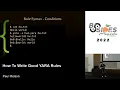 Paul Melson - How To Write Good YARA Rules