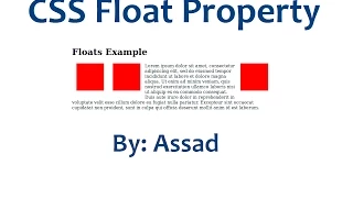 Introduction to CSS Float Property English