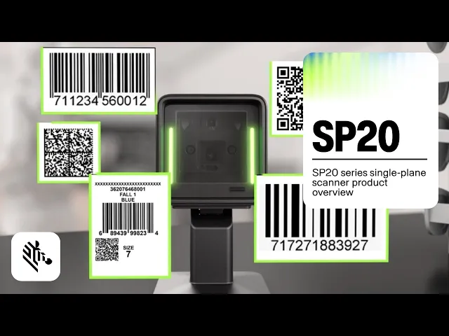 Vídeo Leitor Fixo Zebra SP20 Imager 2D QR Code - USB