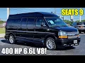 400HP V8 Sleeper 2021 Chevrolet 9 Passenger Luxury Van