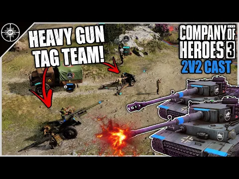 17 Pounder and M5 Stops Panzers Dead in Their Tracks! | 2v2 Pachino Farmlands | CoH3 Cast 2.0 #93