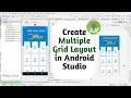 Multiple Grid Layout and CardView Layout in Android Studio