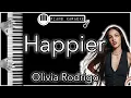 Download Lagu Happier - Olivia Rodrigo - Piano Karaoke Instrumental