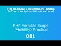 81 PHP Variable Scope Visibility
