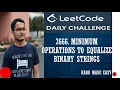 3666 Minimum Operations to Equalize Binary Strings Solve using maths Leetcode Daily Challenge