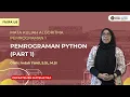 MK Algoritma Pemrograman 1 - Pemrograman Python
