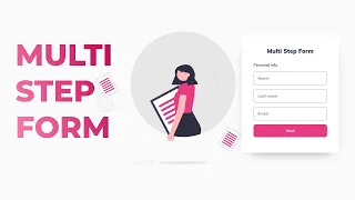 Simple Responsive Multi-Step Form Using HTML CSS JavaScript