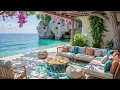 Download Lagu 🍹Soft Jazz at Seaside Coffee Shop Ambience with Summer Piano Jazz \u0026 Ocean Wave Sounds for Relax