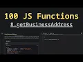 8 getBusinessAddress Solving 100 JS Functions