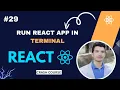 How to Run React App in Terminal Start React js Project Using npm or yarn