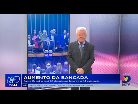 Aumento da bancada: Santa Catarina terá 20 deputados federais e 44 estaduais