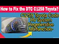 C1259 Toyota Code - HV System Regenerative Malfunction