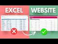 How to Turn an Excel Table Into a Live Website Free Fast