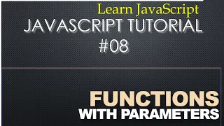 08 - Javascript Tutorial