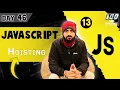 Hoisting in JavaScript Full Stack Web Development 2024