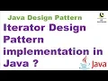 Iterator Design Pattern implementation in Java Design pattern interview questions